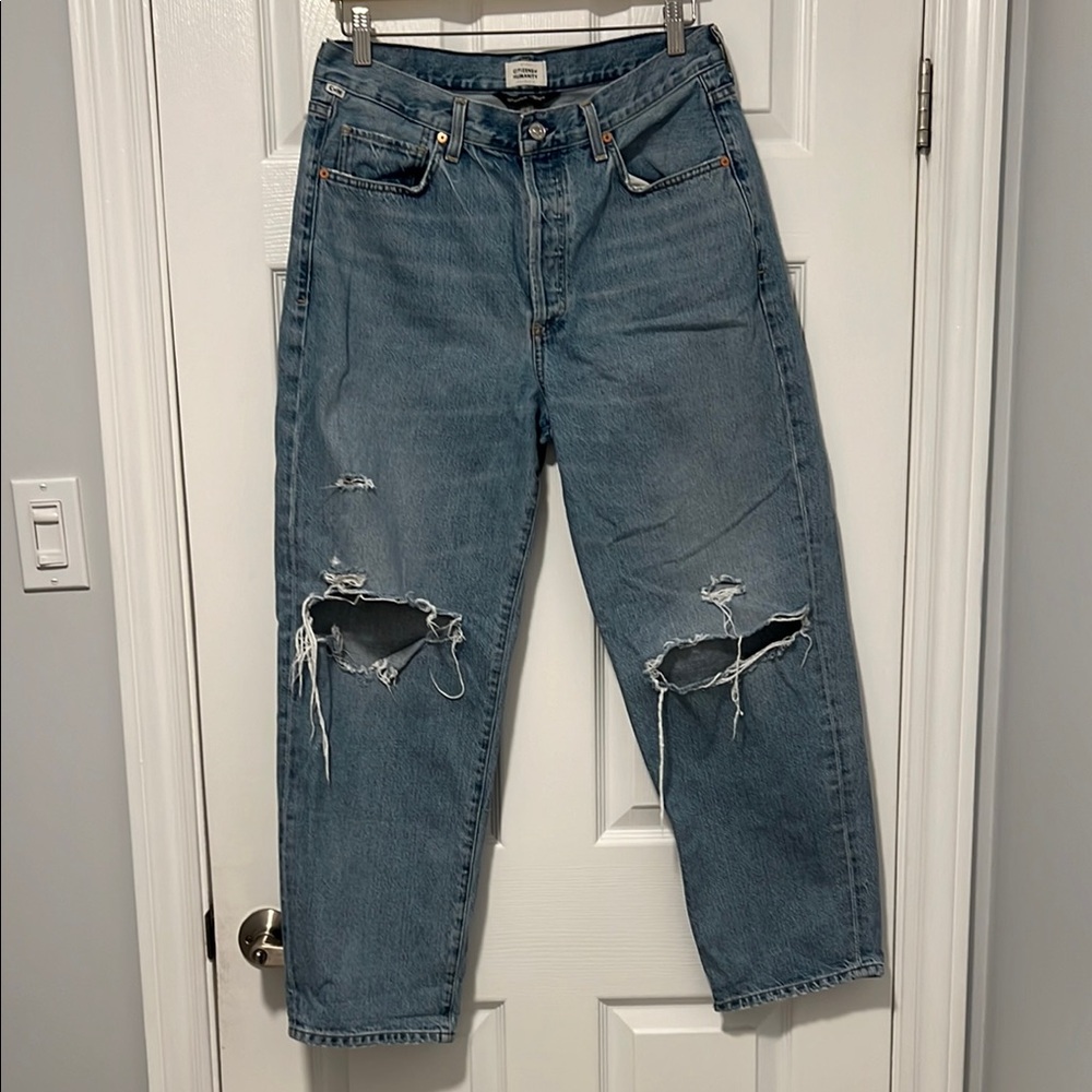 Citizens Of Humanity “Dylan Rolled Crop Boyfriend” jeans